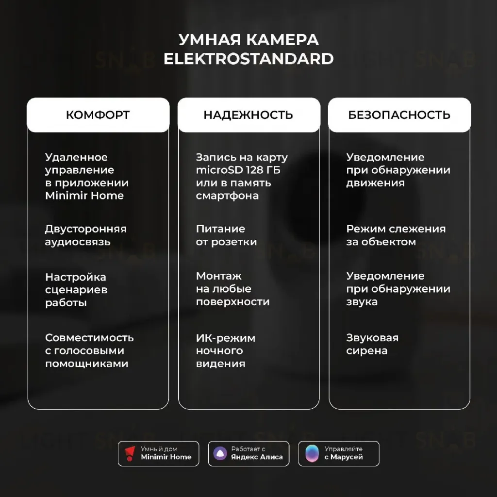 Умная видеокамера Elektrostandard WF 76500/00 4690389211843 a069149 4690389211843