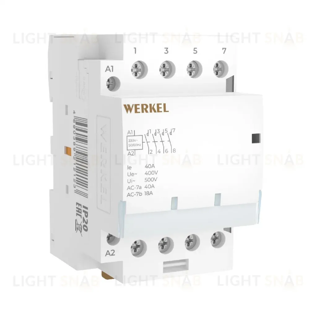 Контактор модульный Werkel W943M40O 4690389212123 a069477 4690389212123