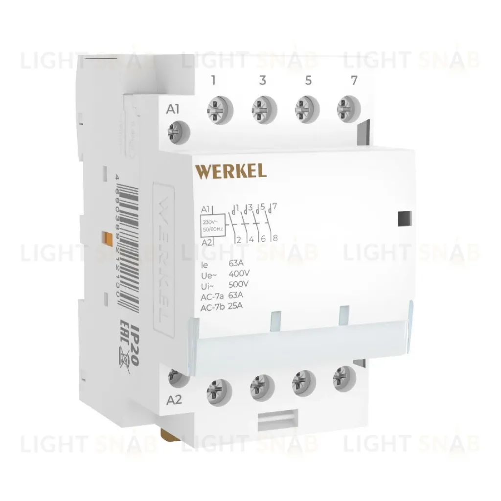 Контактор модульный Werkel W943M63O 4690389212130 a069478 4690389212130