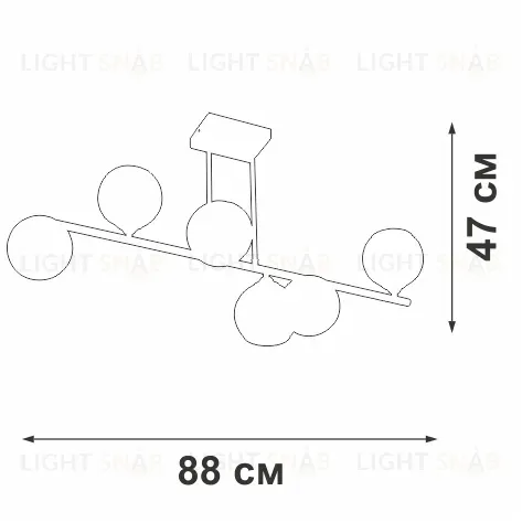Потолочная люстра Vitaluce V2046-1/6PL V2046-1/6PL