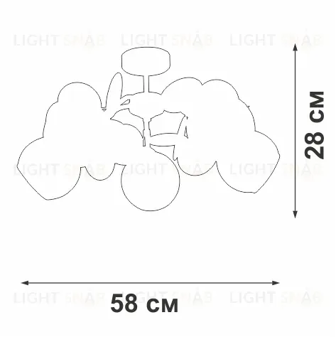 Люстра на штанге Vitaluce V2058-0/5PL V2058-0/5PL