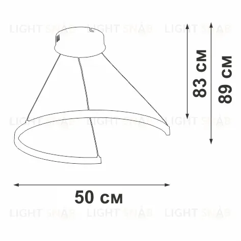 Подвесной светильник Vitaluce V2509DT-0/1S V2509DT-0/1S
