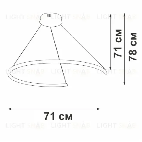 Подвесной светильник Vitaluce V2510DT-0/1S V2510DT-0/1S