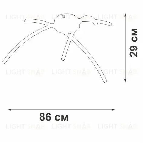 Потолочная люстра Vitaluce V25130DT-0/3PL V25130DT-0/3PL