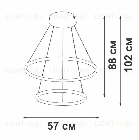 Подвесной светильник Vitaluce V2691DT-0/2S V2691DT-0/2S