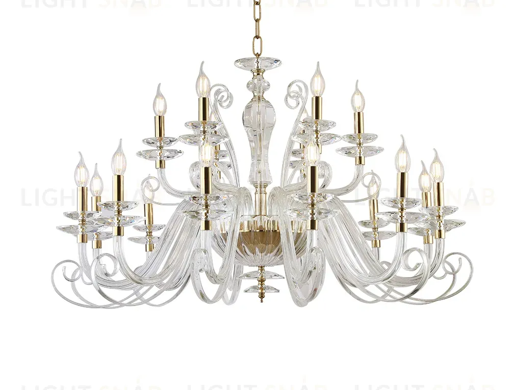 Подвесная люстра Newport Annabelle 8576+12/C gold polished М0070814 8576+12/C gold polished