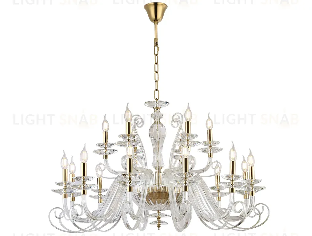 Подвесная люстра Newport Annabelle 8576+12/C gold polished М0070814 8576+12/C gold polished
