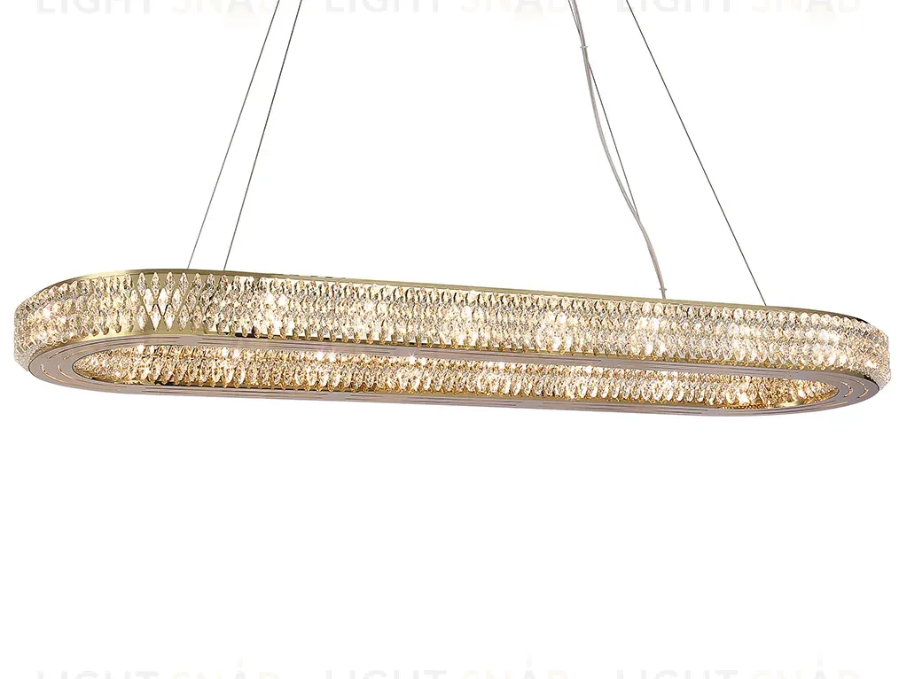 Подвесная люстра Newport Melody 8560/100 C oval gold polished М0070796 8560/100 C oval gold polished