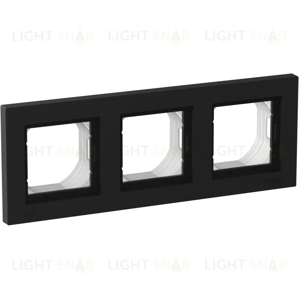 Рамка 3-ая Systeme Electric AtlasDesign Aqua Карбон ATN441003 ATN441003