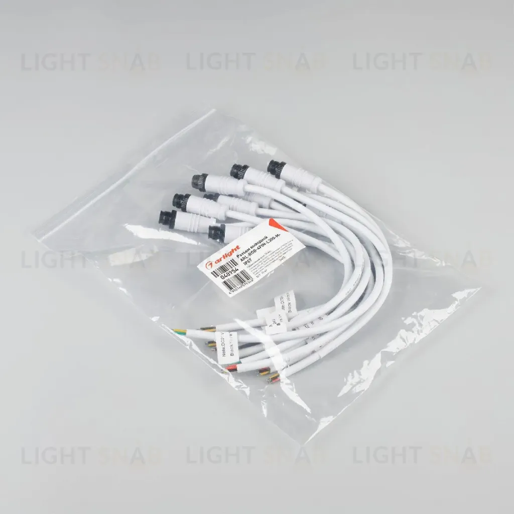 Разъем выводной Arlight ARL-RGB-4PIN-L300-M-IP67 048954 048954