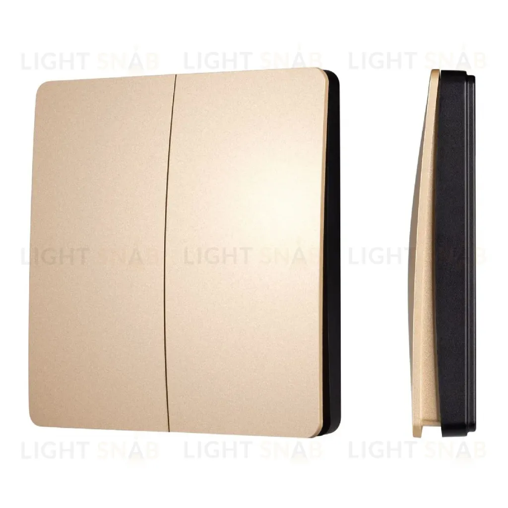 Кнопочная панель Arlight KINETIC-801-22-2G-WP-SUF Gold (No battery, IP67, 433Mhz) 043313 043313