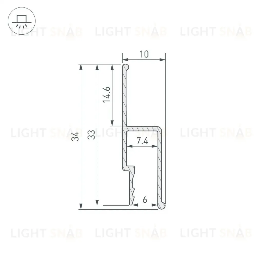 Профиль Arlight STRETCH-WALL-TECH-2000 056254 056254