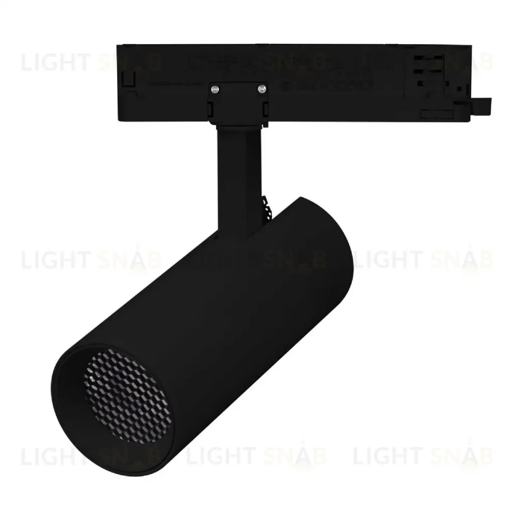 Трековый однофазный светильник Arlight LGD-GERA-2TR-R60-15W Warm3000 (BK, 24 deg, 230V) 055065 055065