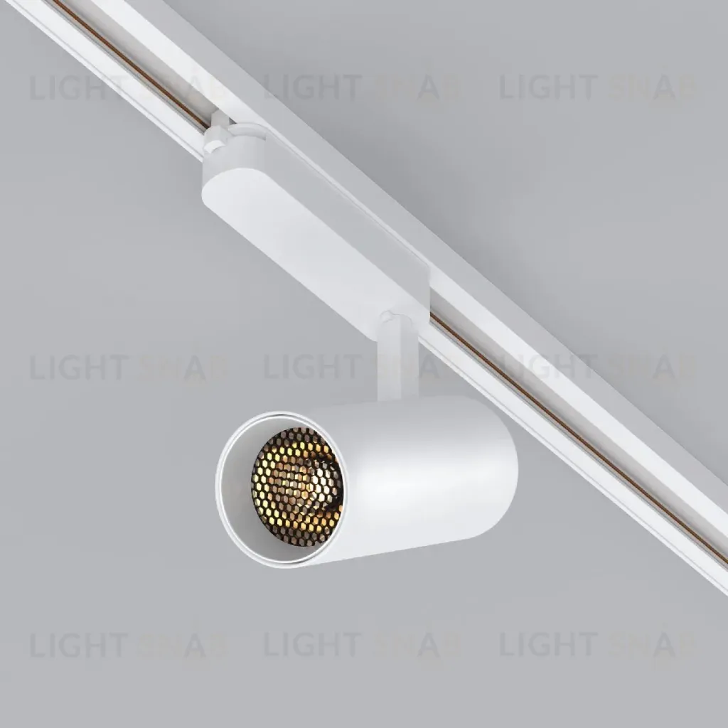 Трековый однофазный светильник Arlight LGD-GERA-2TR-R60-15W Warm3000 (WH, 55 deg, 230V) 055070 055070