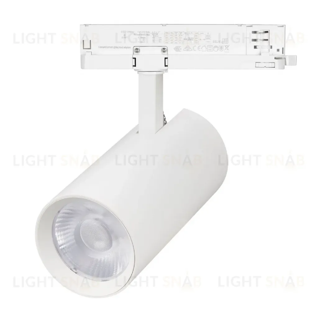 Трековый трехфазный светильник Arlight LGD-GERA-4TR-R90-40W Day4000 (WH, 36 deg, 230V) 055141 055141