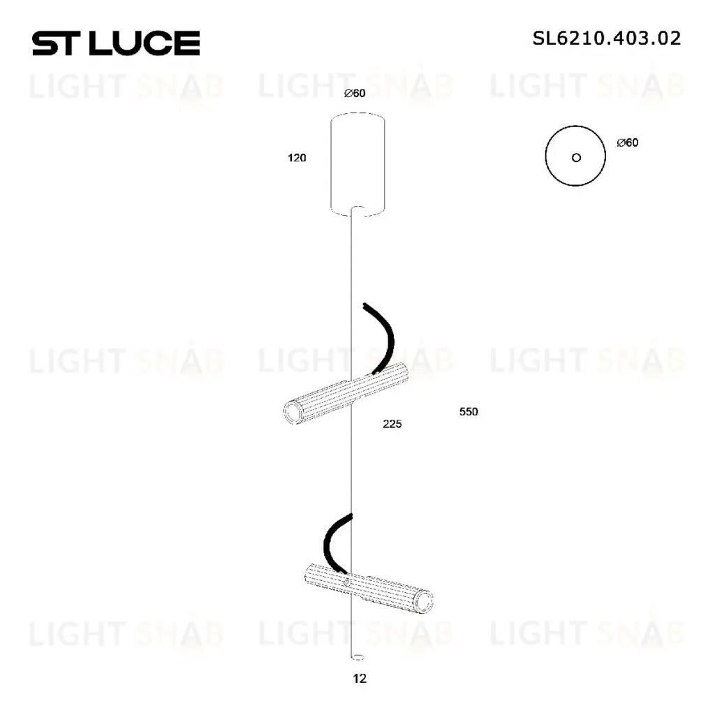Потолочный светильник ST Luce Lilt SL6210.403.02 SL6210.403.02