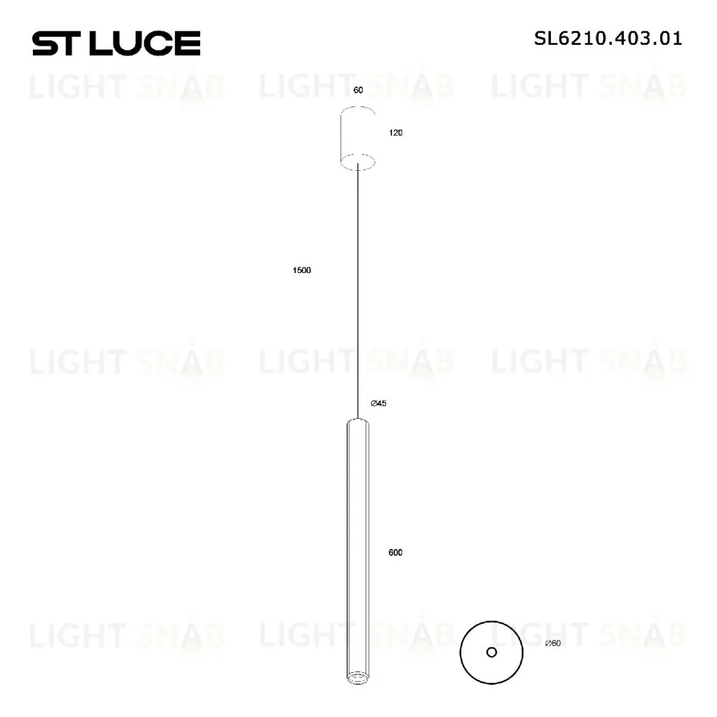 Подвесной светильник ST Luce Lilt SL6210.403.01 SL6210.403.01