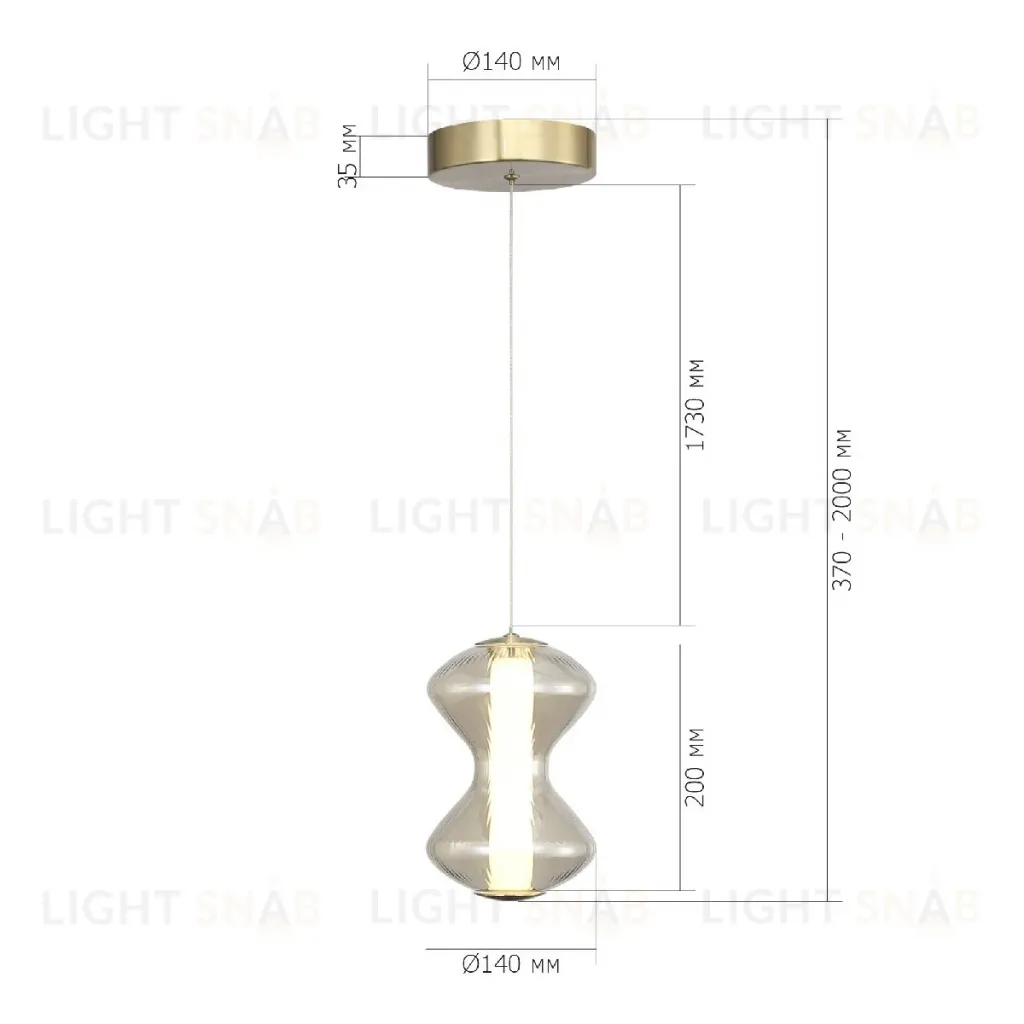 Подвесной светильник ST Luce Spine SL6136.203.01 SL6136.203.01