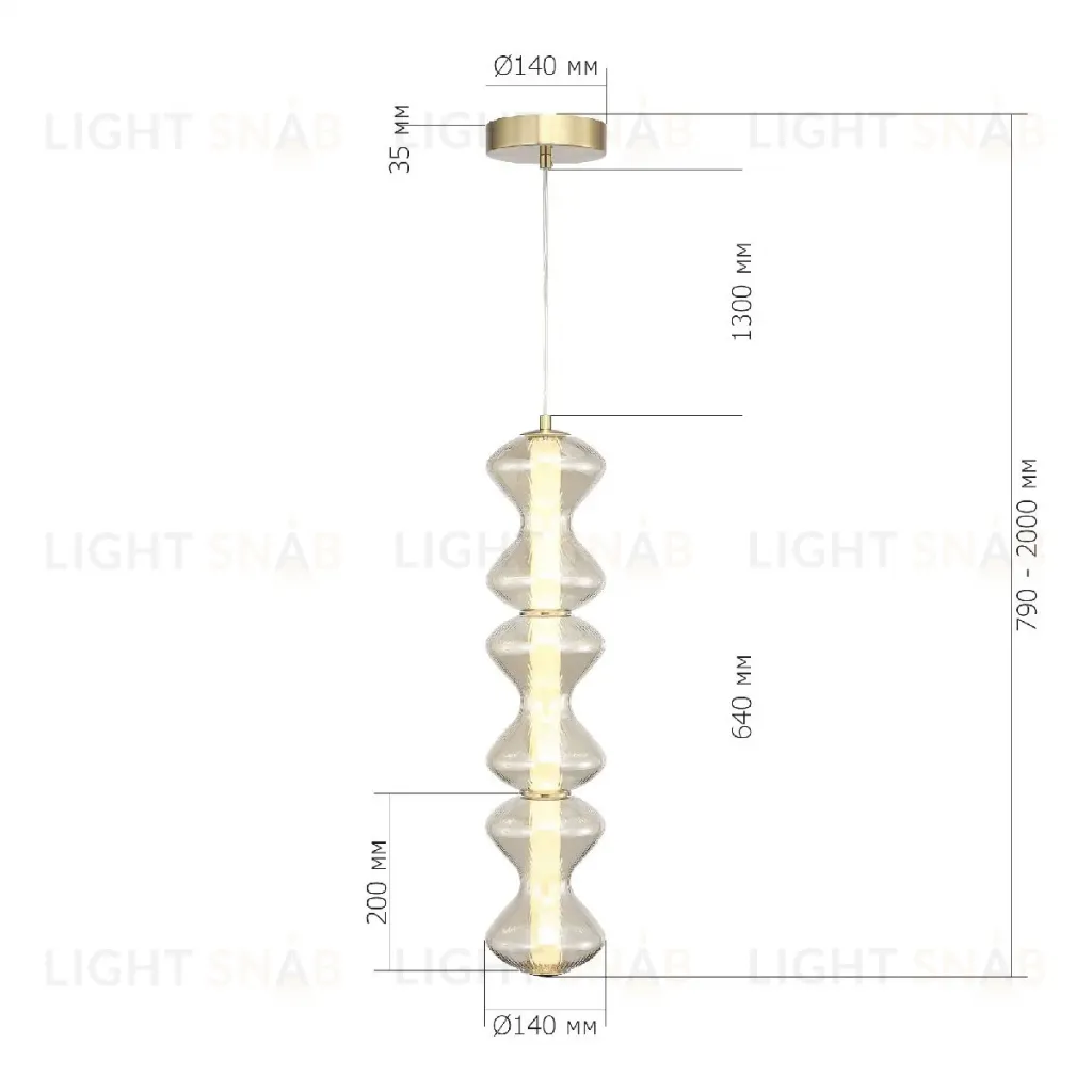 Подвесной светильник ST Luce Spine SL6136.213.01 SL6136.213.01