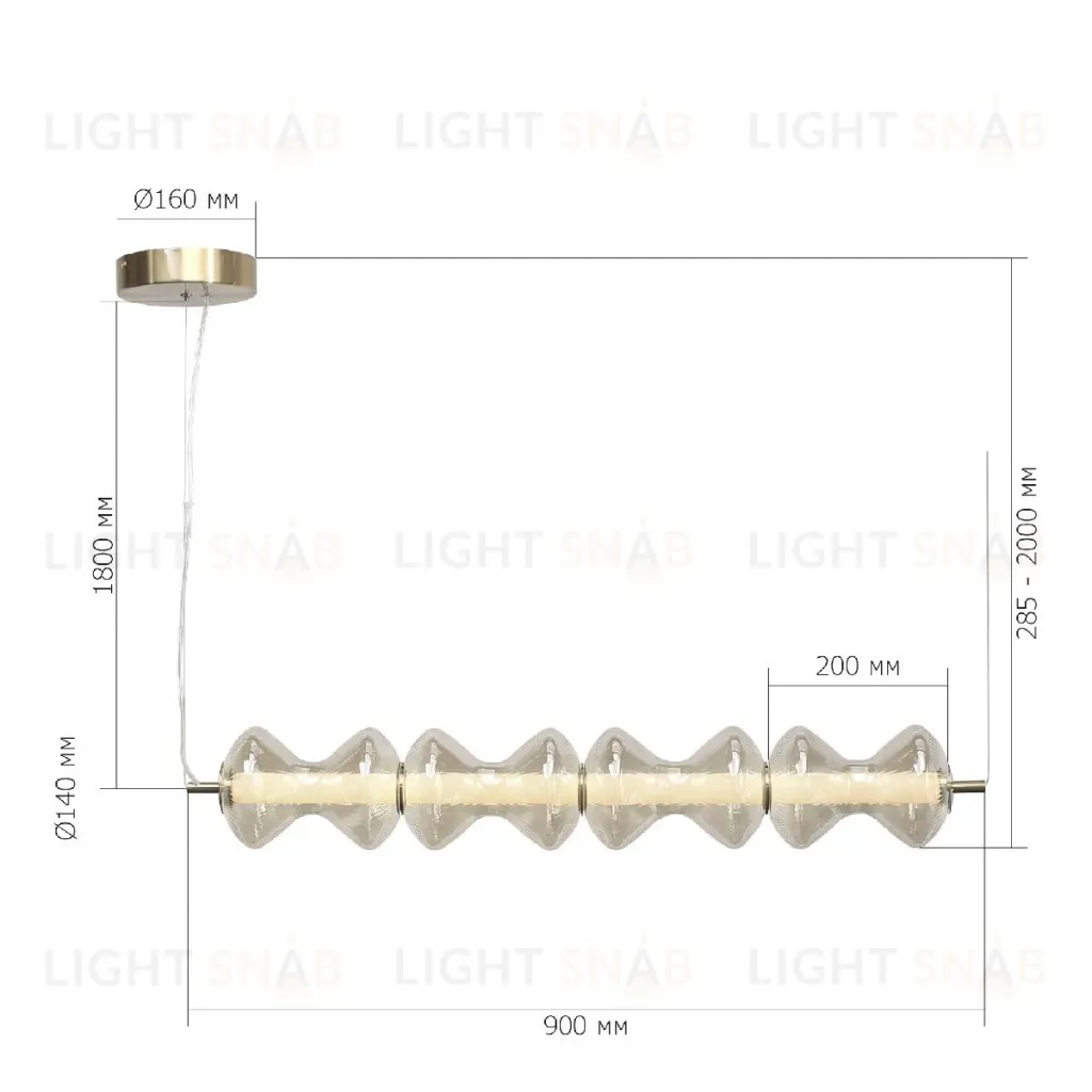 Подвесной светильник ST Luce Spine SL6136.223.01 SL6136.223.01