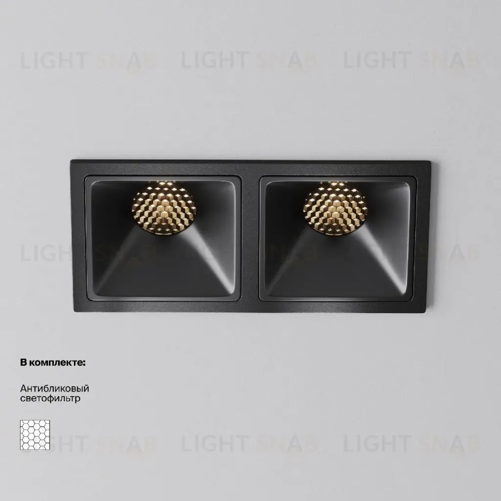Встраиваемый светильник Maytoni Alfa Led Downlight DL043-02-10W3K-SQ-B-1 DL043-02-10W3K-SQ-B-1