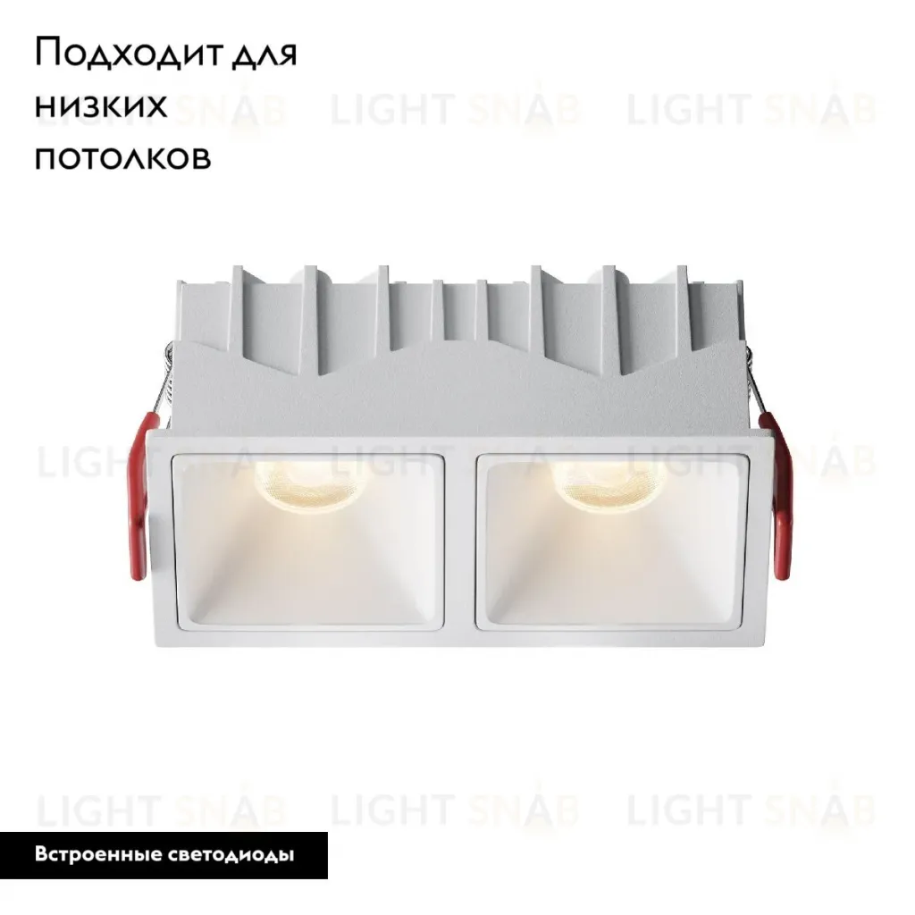 Встраиваемый светильник Maytoni Alfa Led Downlight DL043-02-10W3K-SQ-W-1 DL043-02-10W3K-SQ-W-1