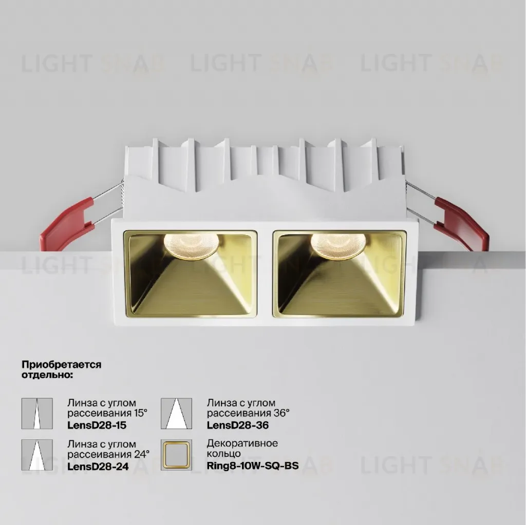 Встраиваемый светильник Maytoni Alfa Led Downlight DL043-02-10W3K-SQ-W-1 DL043-02-10W3K-SQ-W-1