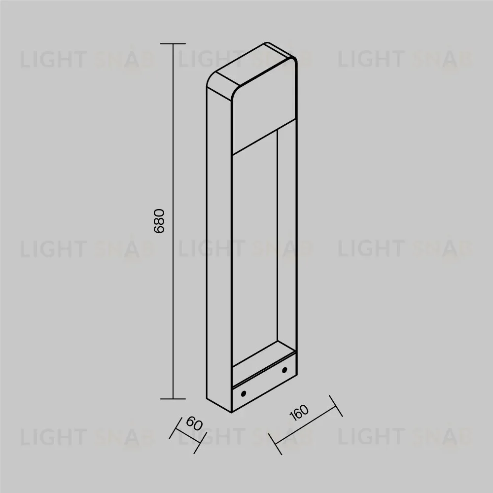 Ландшафтный светильник Maytoni Porte O481FL-L7B3K O481FL-L7B3K