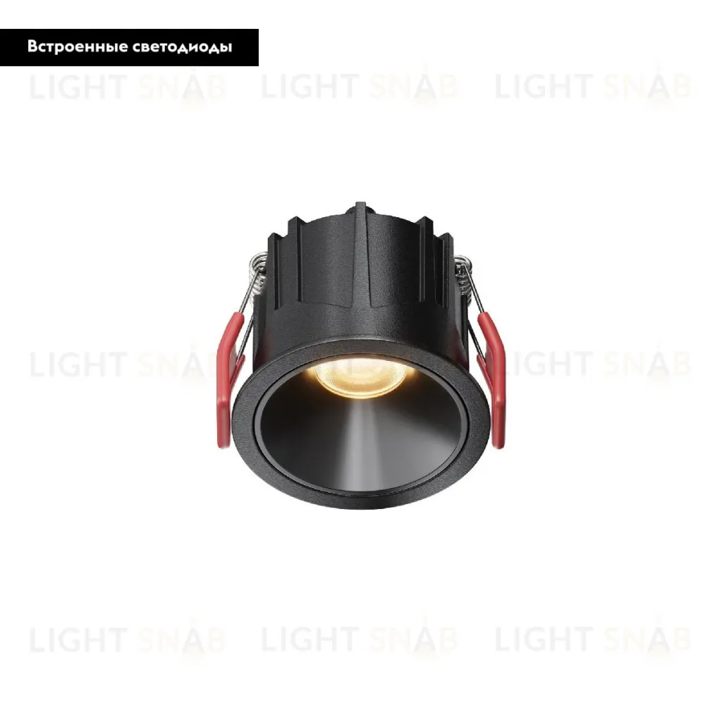 Встраиваемый светильник Maytoni Alfa LED DL043-01-10W2.7K-RD-B DL043-01-10W2.7K-RD-B