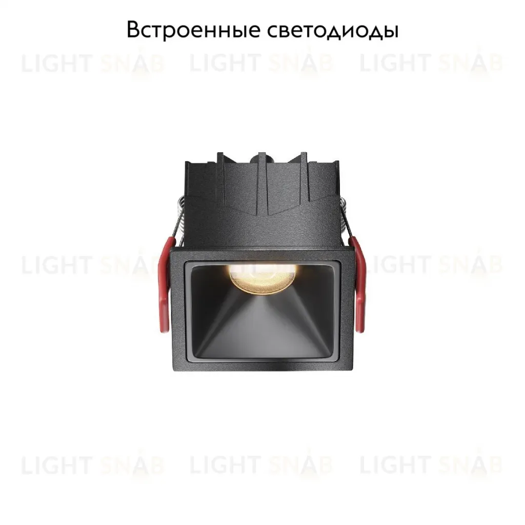 Встраиваемый светильник Maytoni Alfa LED DL043-01-10W3K-SQ-B-1 DL043-01-10W3K-SQ-B-1