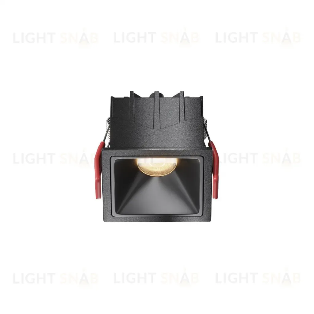 Встраиваемый светильник Maytoni Alfa LED DL043-01-10W3K-SQ-B-1 DL043-01-10W3K-SQ-B-1