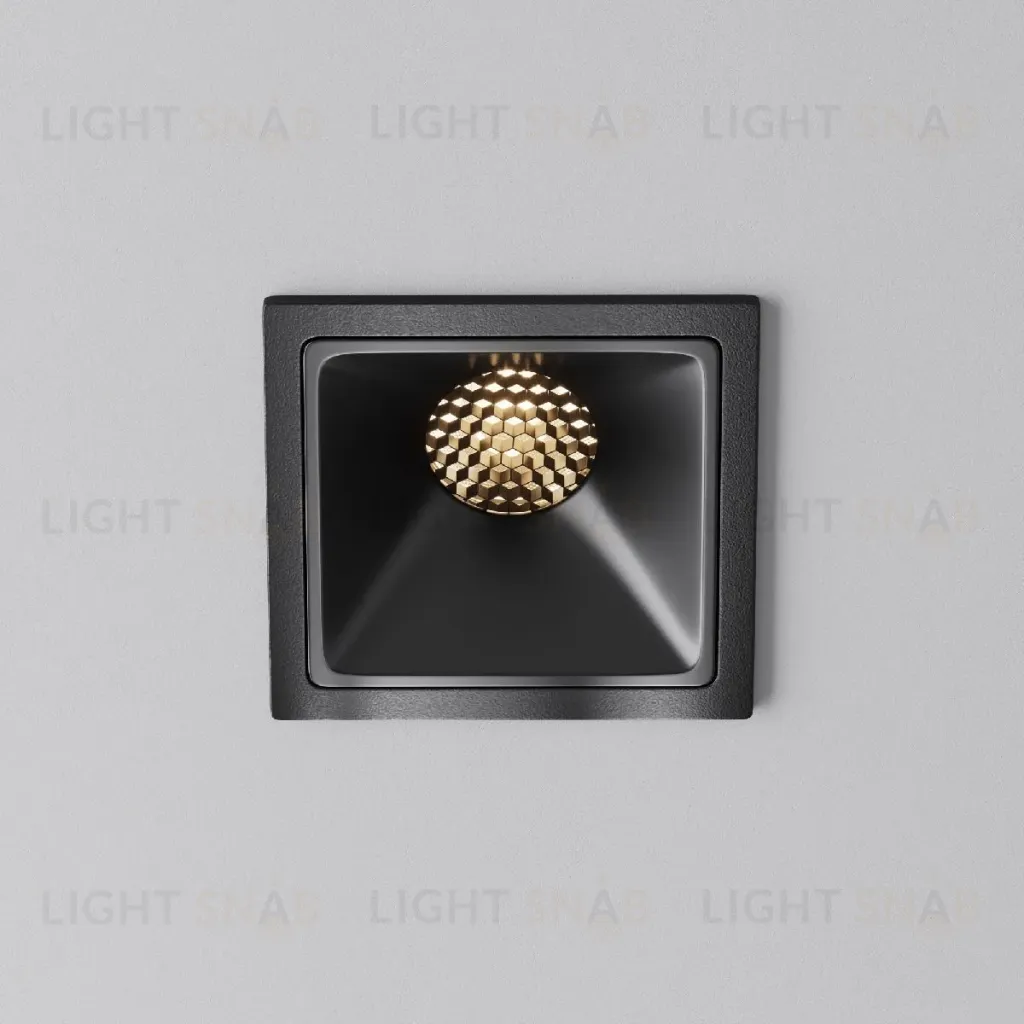 Встраиваемый светильник Maytoni Alfa LED DL043-01-10W3K-SQ-B-1 DL043-01-10W3K-SQ-B-1