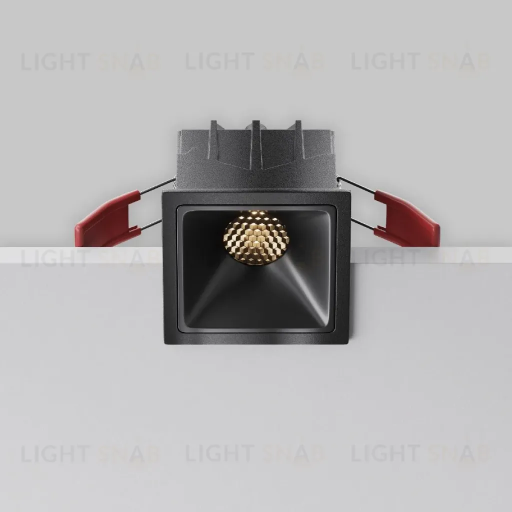 Встраиваемый светильник Maytoni Alfa LED DL043-01-10W3K-SQ-B-1 DL043-01-10W3K-SQ-B-1