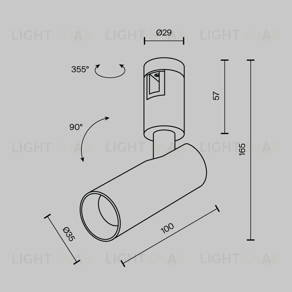 Трековый магнитный светильник Maytoni Focus Led TR144-1-5W4K-W-B TR144-1-5W4K-W-B