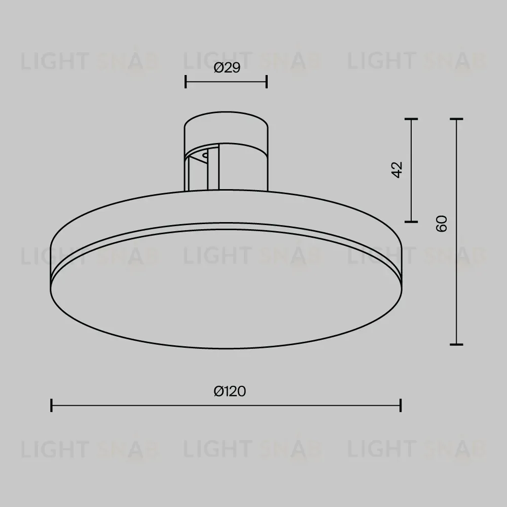 Трековый магнитный светильник Maytoni Plato TR152-1-7W4K-B TR152-1-7W4K-B