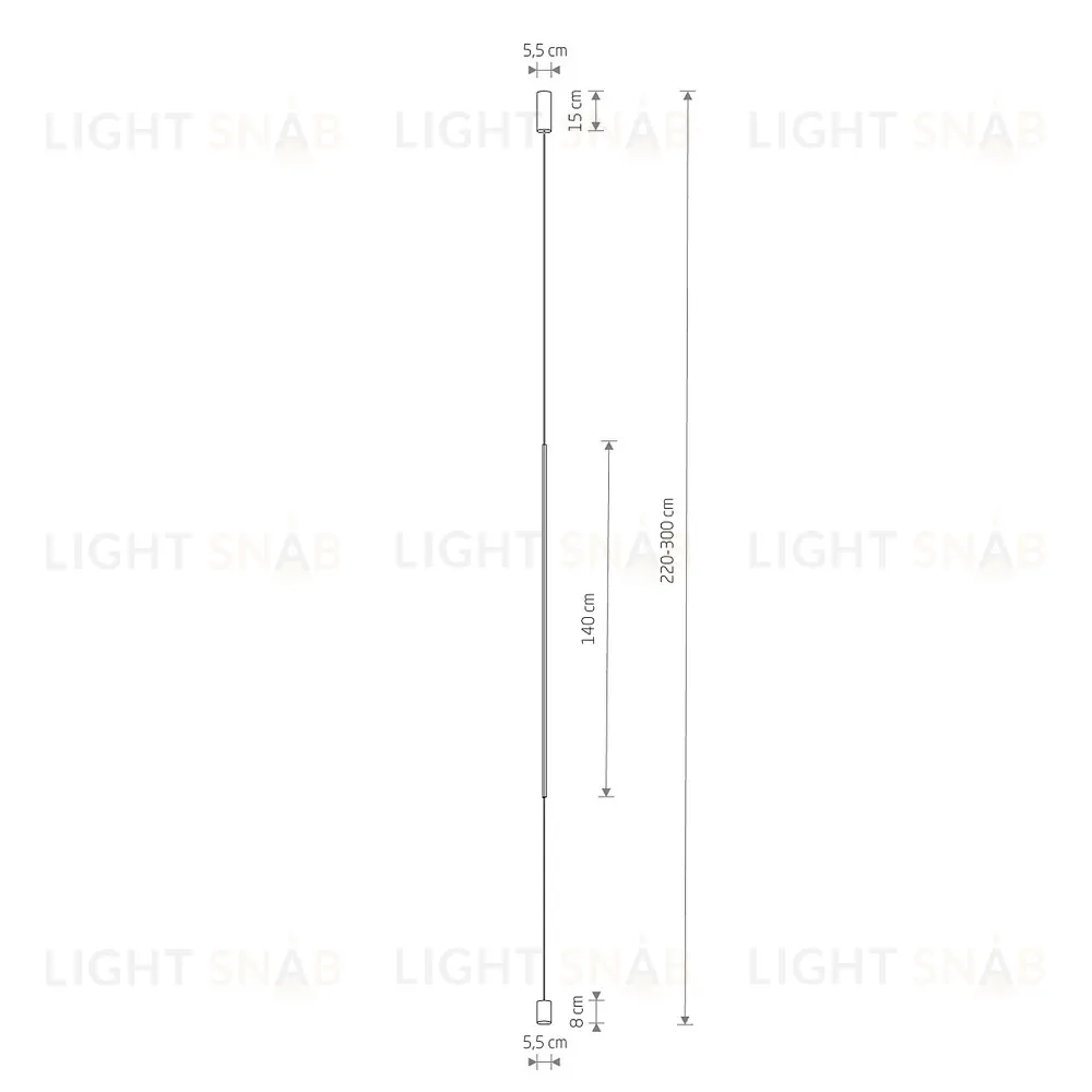 Подвесной светильник Nowodvorski Vertic Led Black 10857 10857