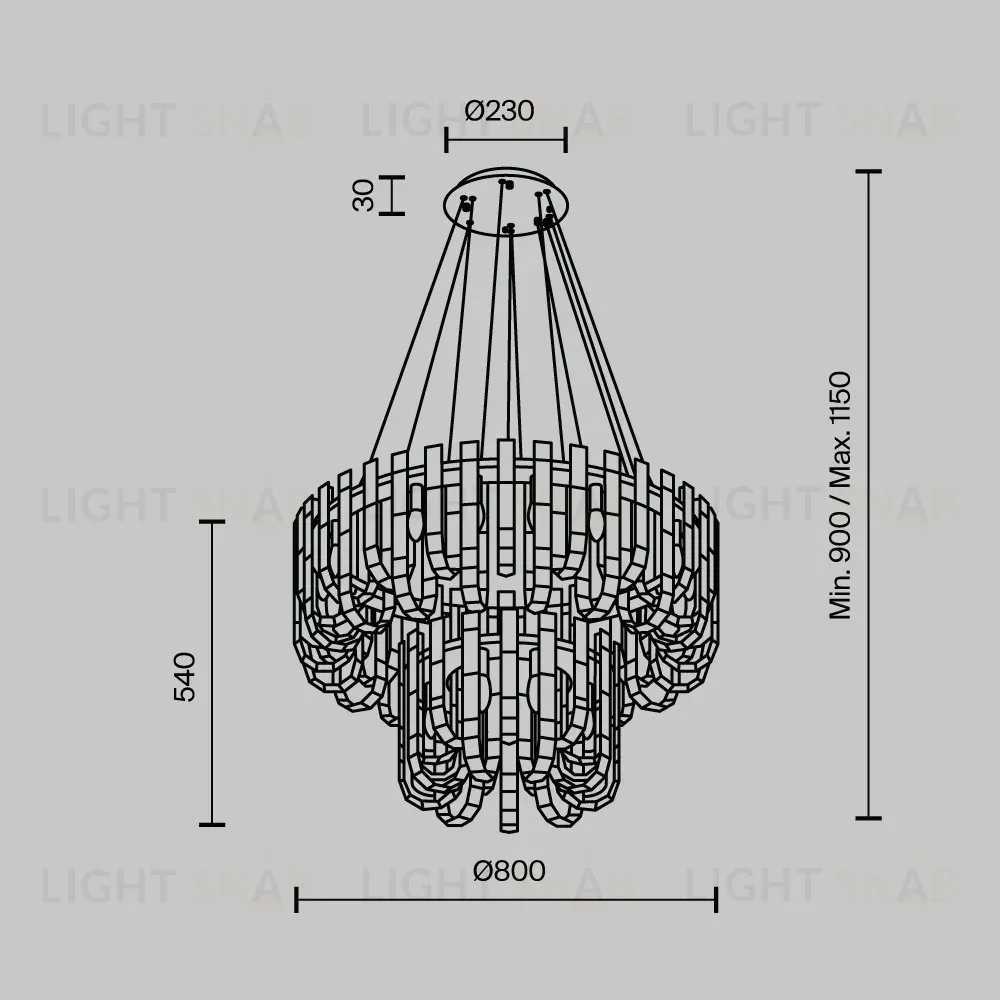 Подвесная люстра Modelux ML.6621.28 BS ML.6621.28 BS