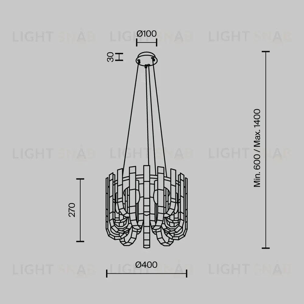 Подвесная люстра Modelux ML.6621.9 CR ML.6621.9 CR