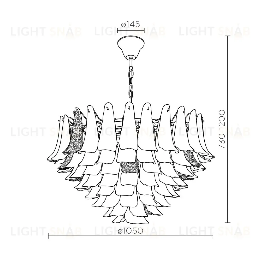 Подвесная люстра Modelux ML.6777.28P GD ML.6777.28P GD