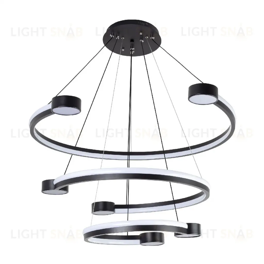 Подвесная люстра LED4U L7100-3 BK L7100-3 BK