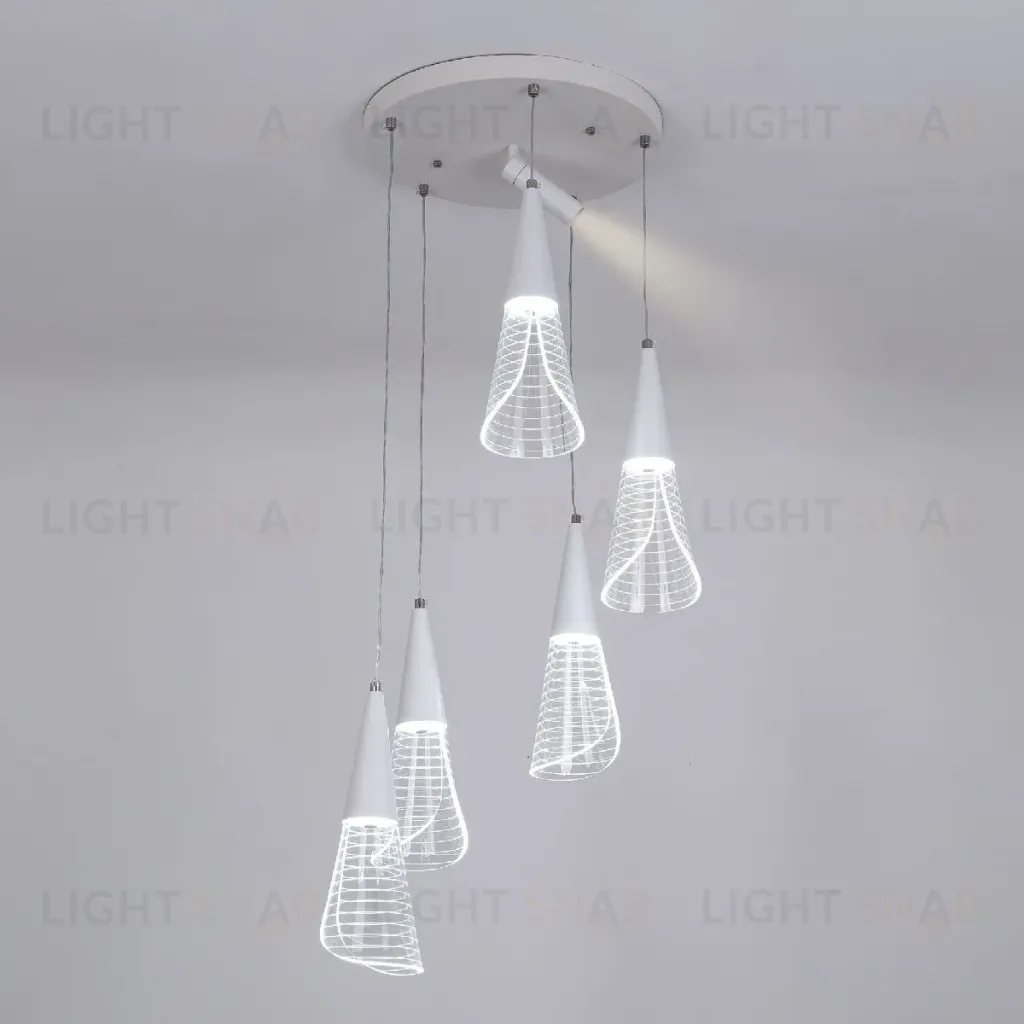 Каскадная люстра LED4U L7106-6 WТ L7106-6 WТ