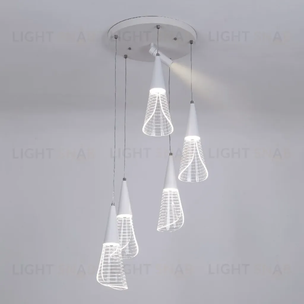Каскадная люстра LED4U L7106-6 WТ L7106-6 WТ