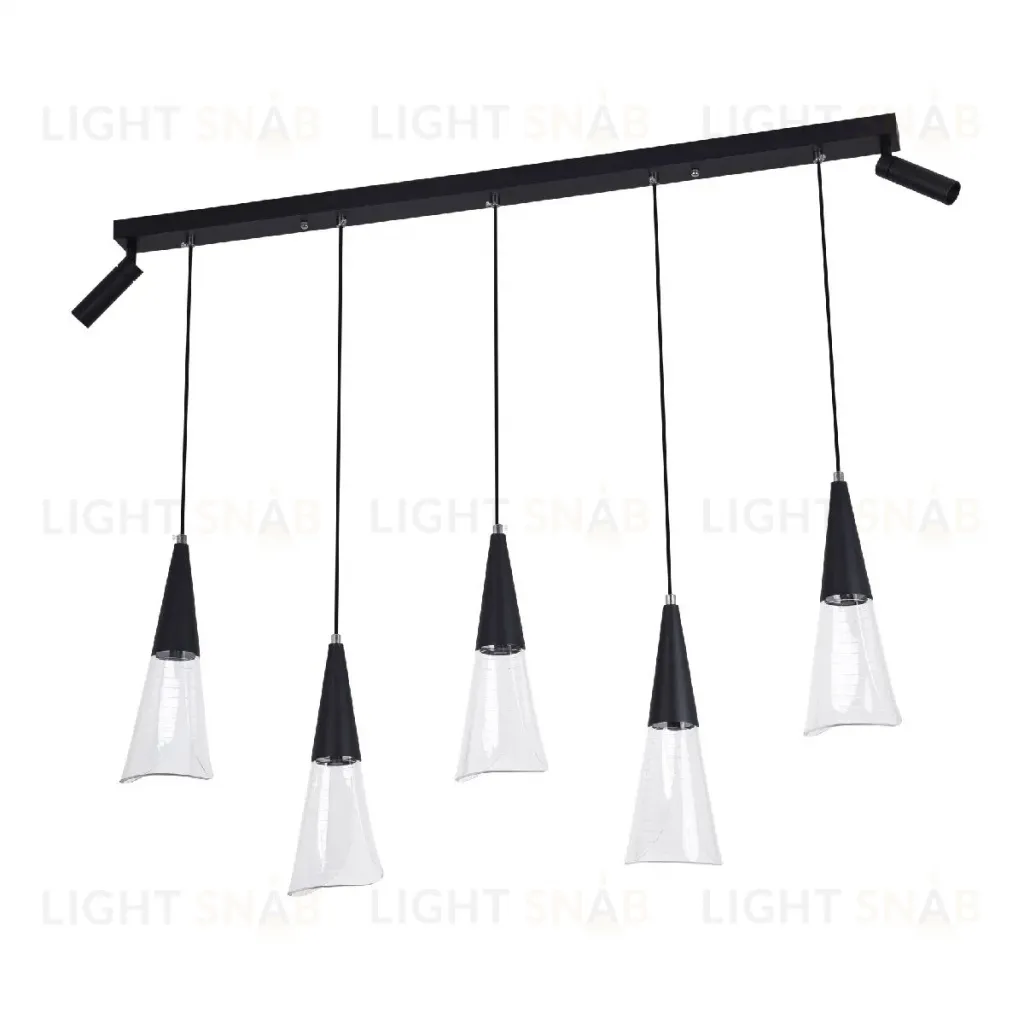 Подвесная люстра LED4U L7105-7 BK L7105-7 BK