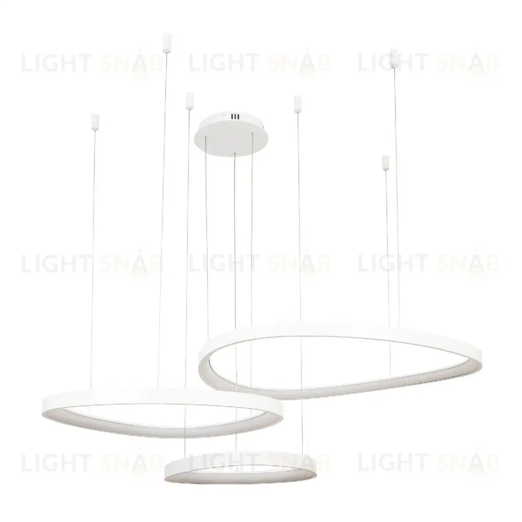 Подвесная люстра LED4U L8805-800-650-450 WH L8805-800-650-450 WH