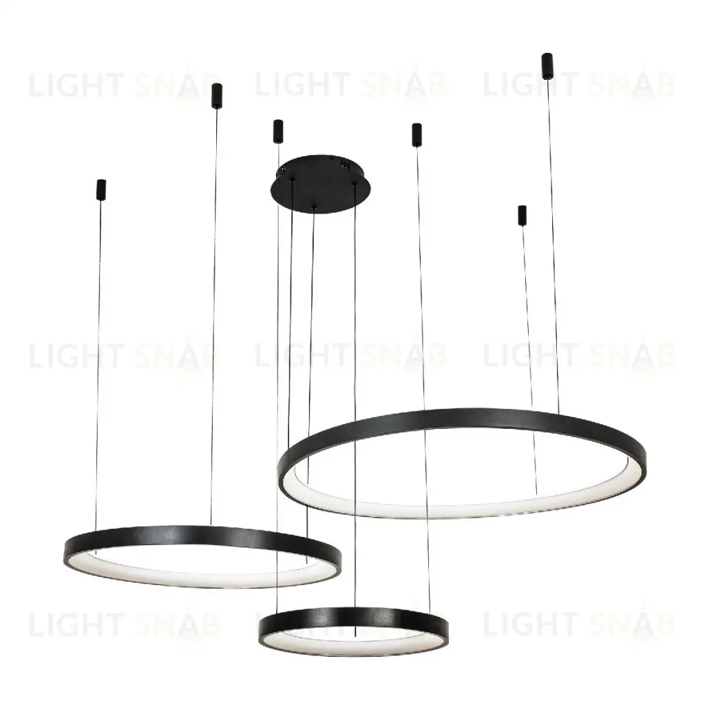 Подвесная люстра LED4U L8806-800-580-380 BK L8806-800-580-380 BK