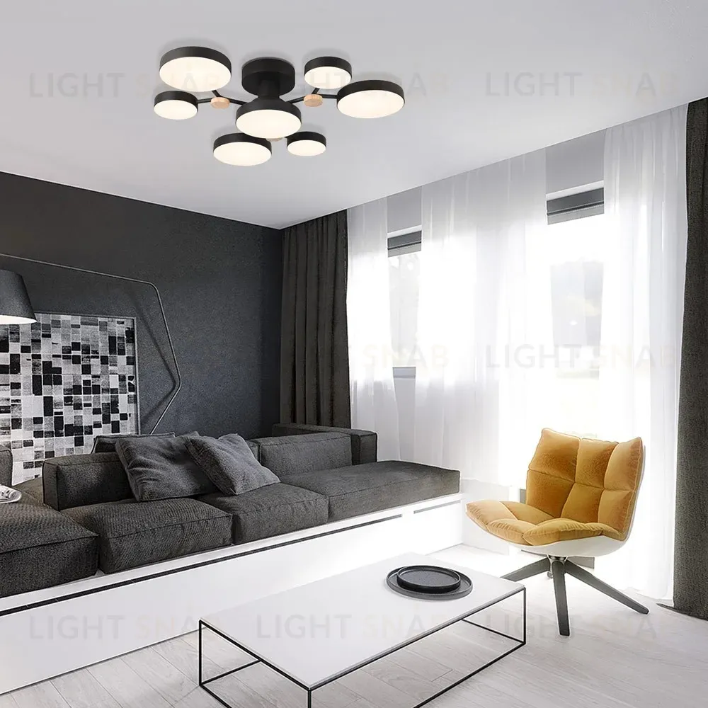 Потолочная люстра LED4U L3201-700 BK L3201-700 BK