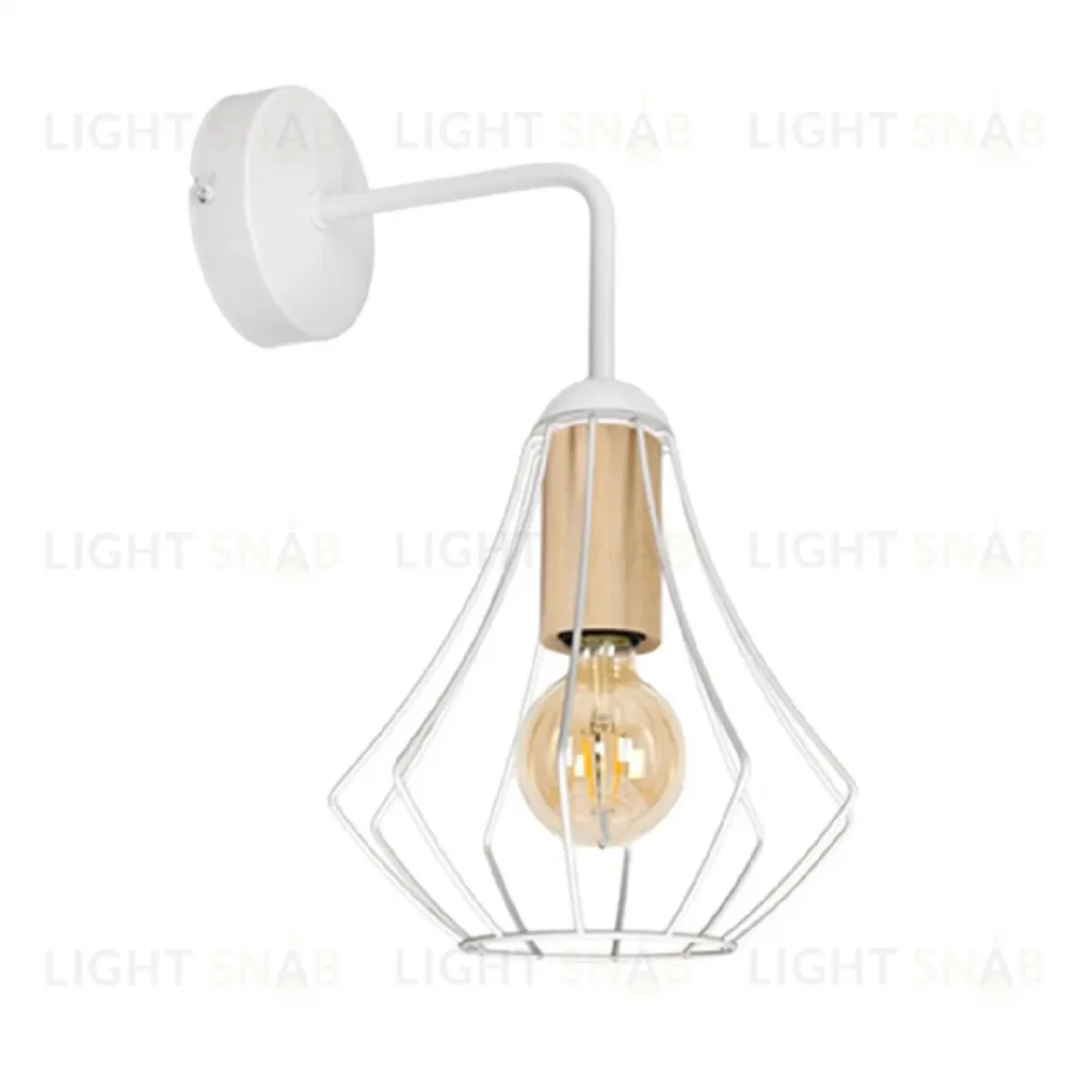 Бра IMEX MD.9053-1-W-WH+WOOD MD.9053-1-W-WH+WOOD