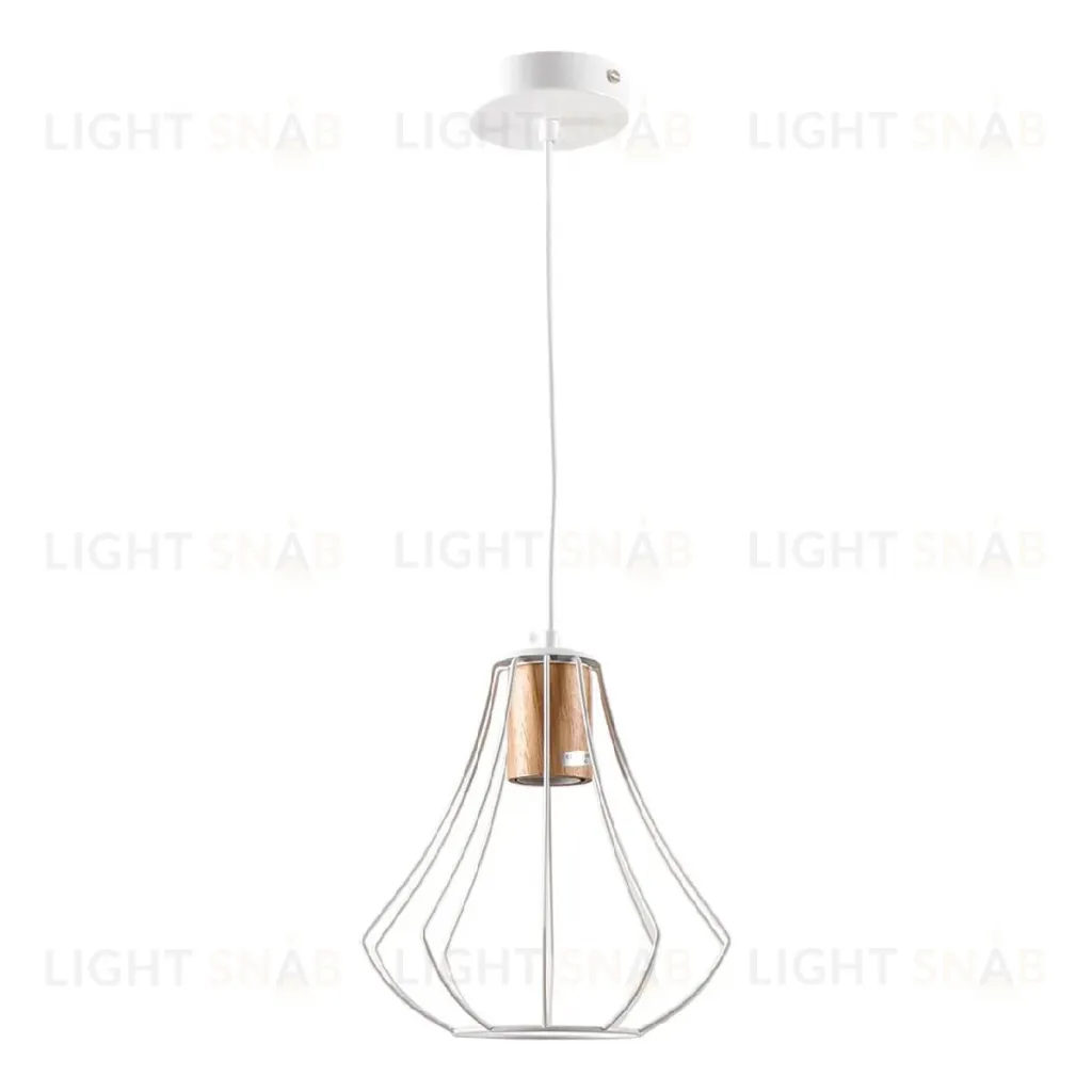 Подвесной светильник IMEX MD.9052-1-P-WH+WOOD MD.9052-1-P-WH+WOOD