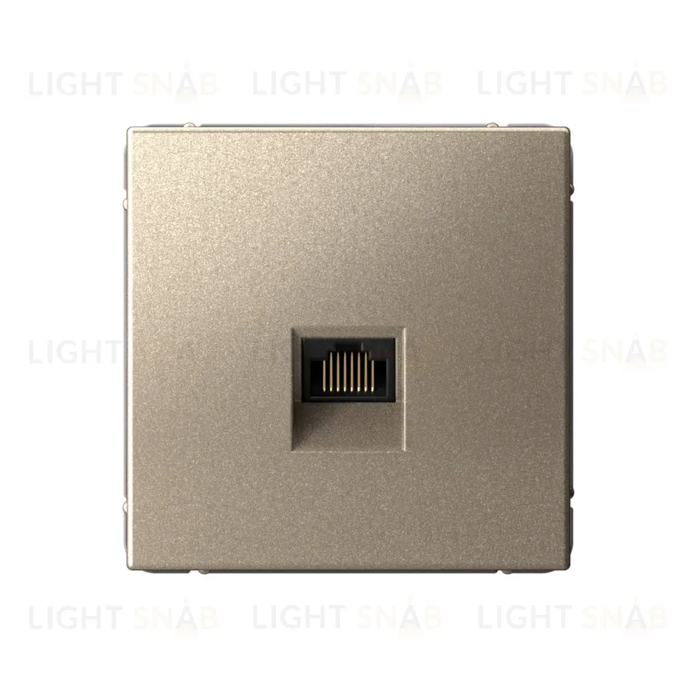Розетка компьютерная RJ45 Systeme Electric ArtGallery Шампань кат. 5е GAL000583 GAL000583