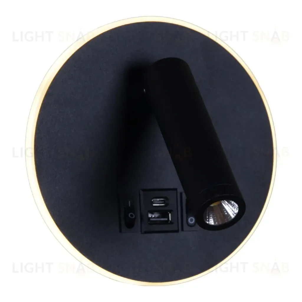 Спот Reluce 86203-9.2-001KT LED12W+USB BK 86203-9.2-001KT LED12W+USB BK